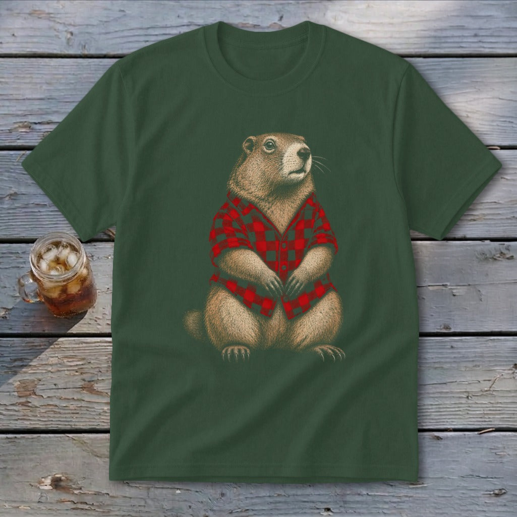 Whistle Pig in Flannel Youth Tee