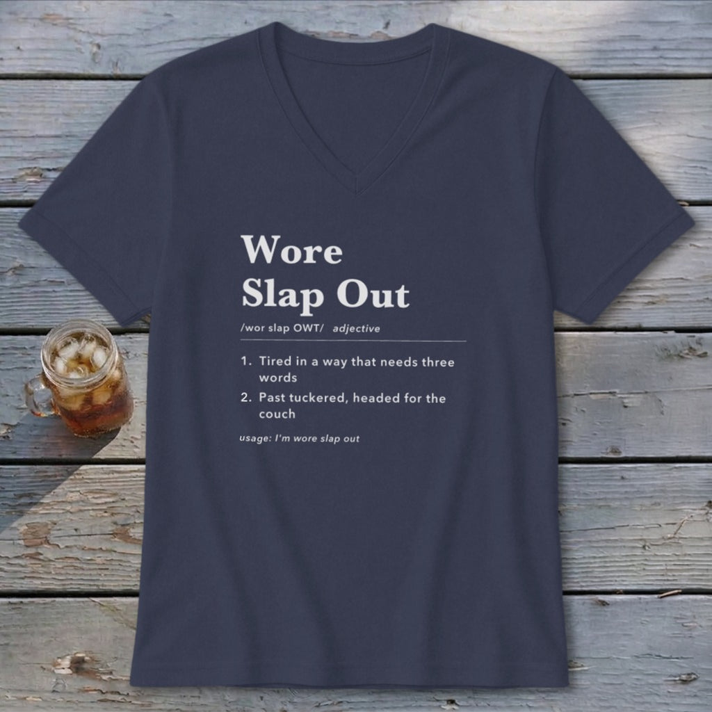 Wore Slap Out Definition V-neck