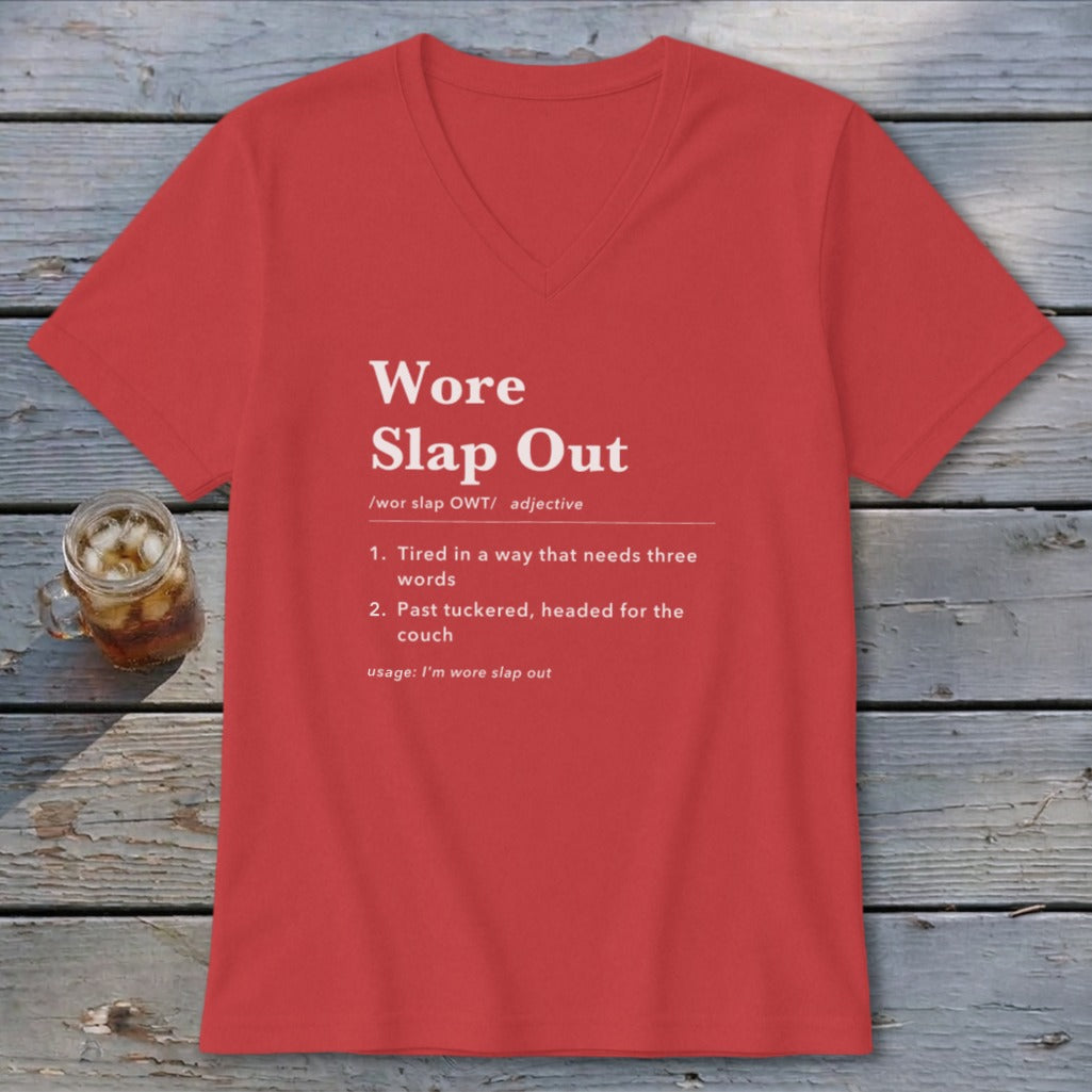Wore Slap Out Definition V-neck