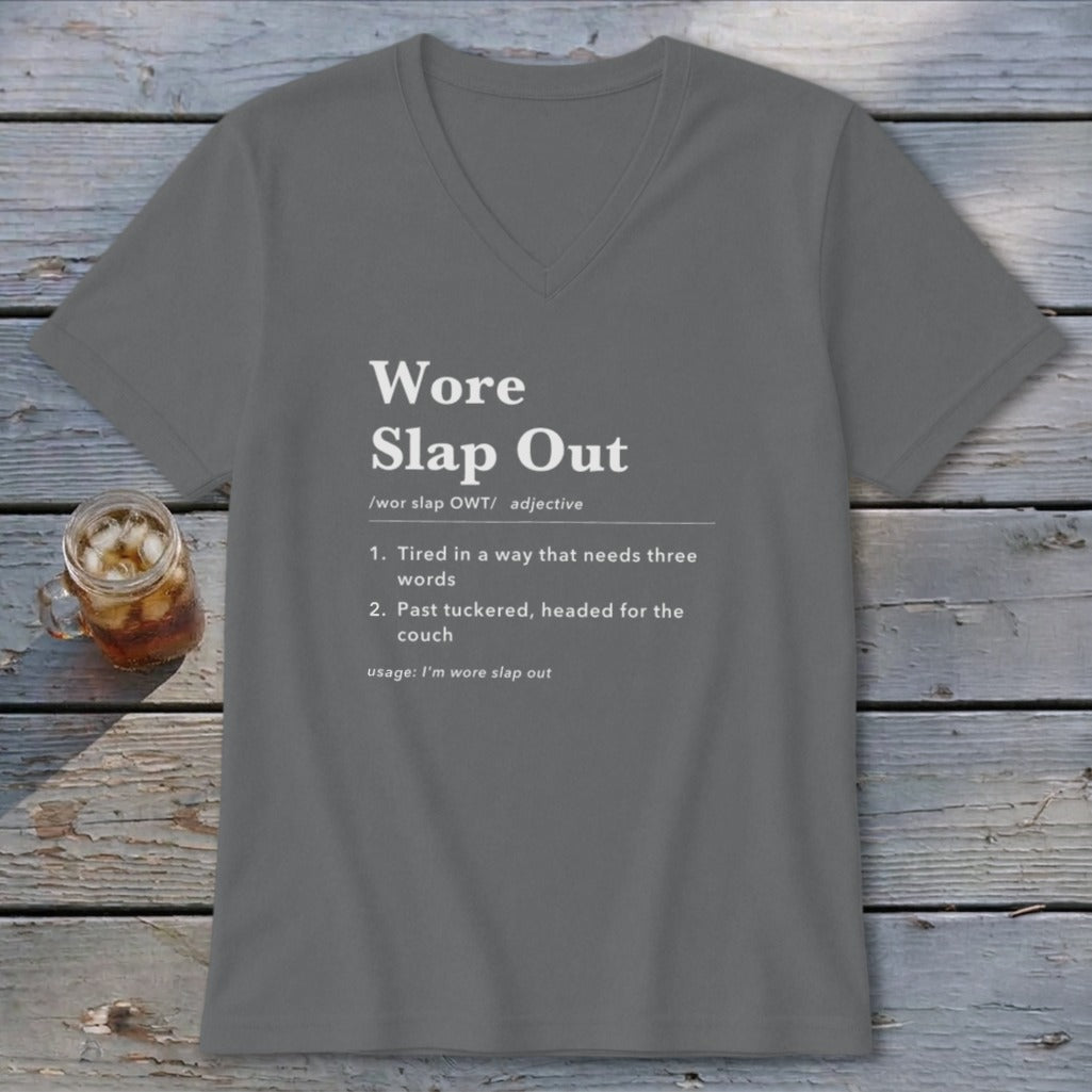 Wore Slap Out Definition V-neck