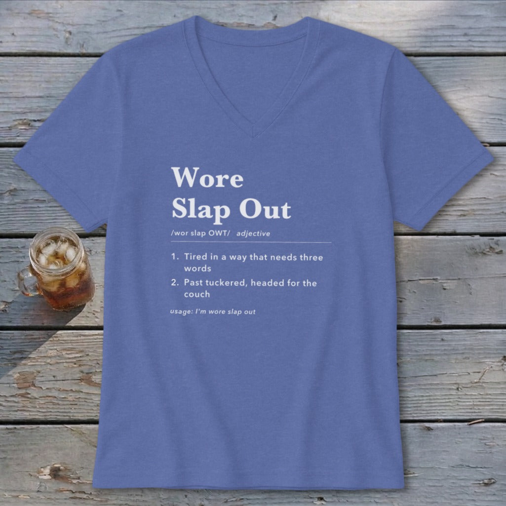 Wore Slap Out Definition V-neck