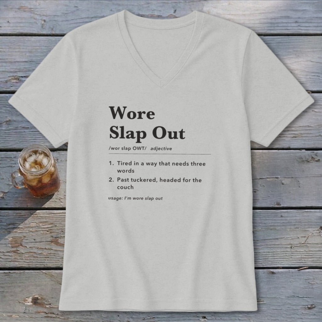 Wore Slap Out Definition V-neck