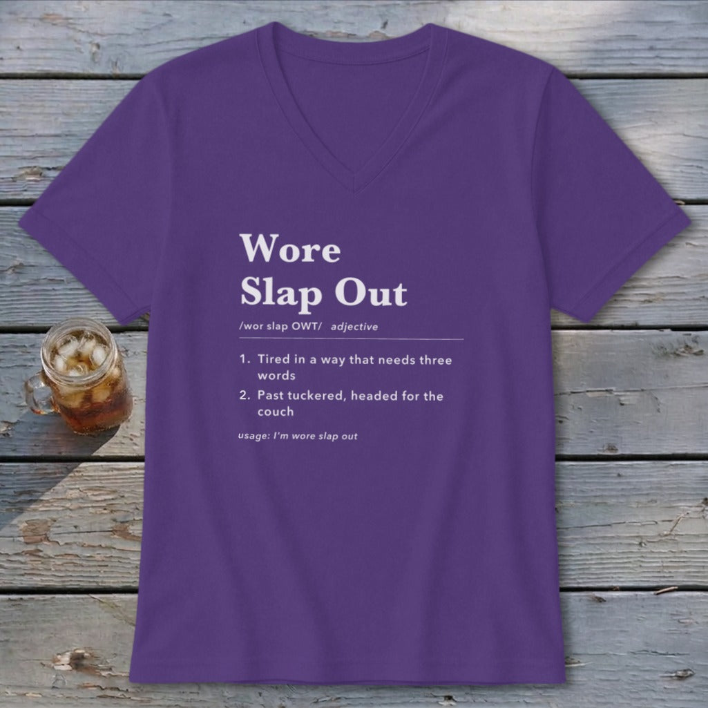 Wore Slap Out Definition V-neck