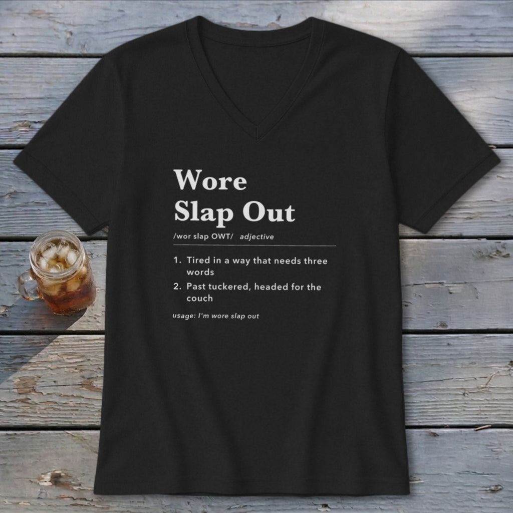 Wore Slap Out Definition V-neck