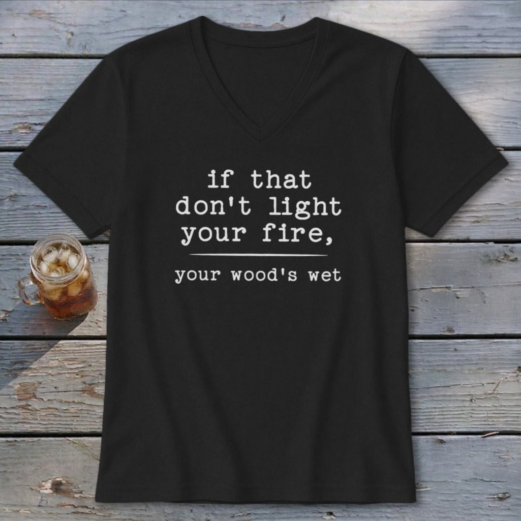 Your Wood's Wet V-neck