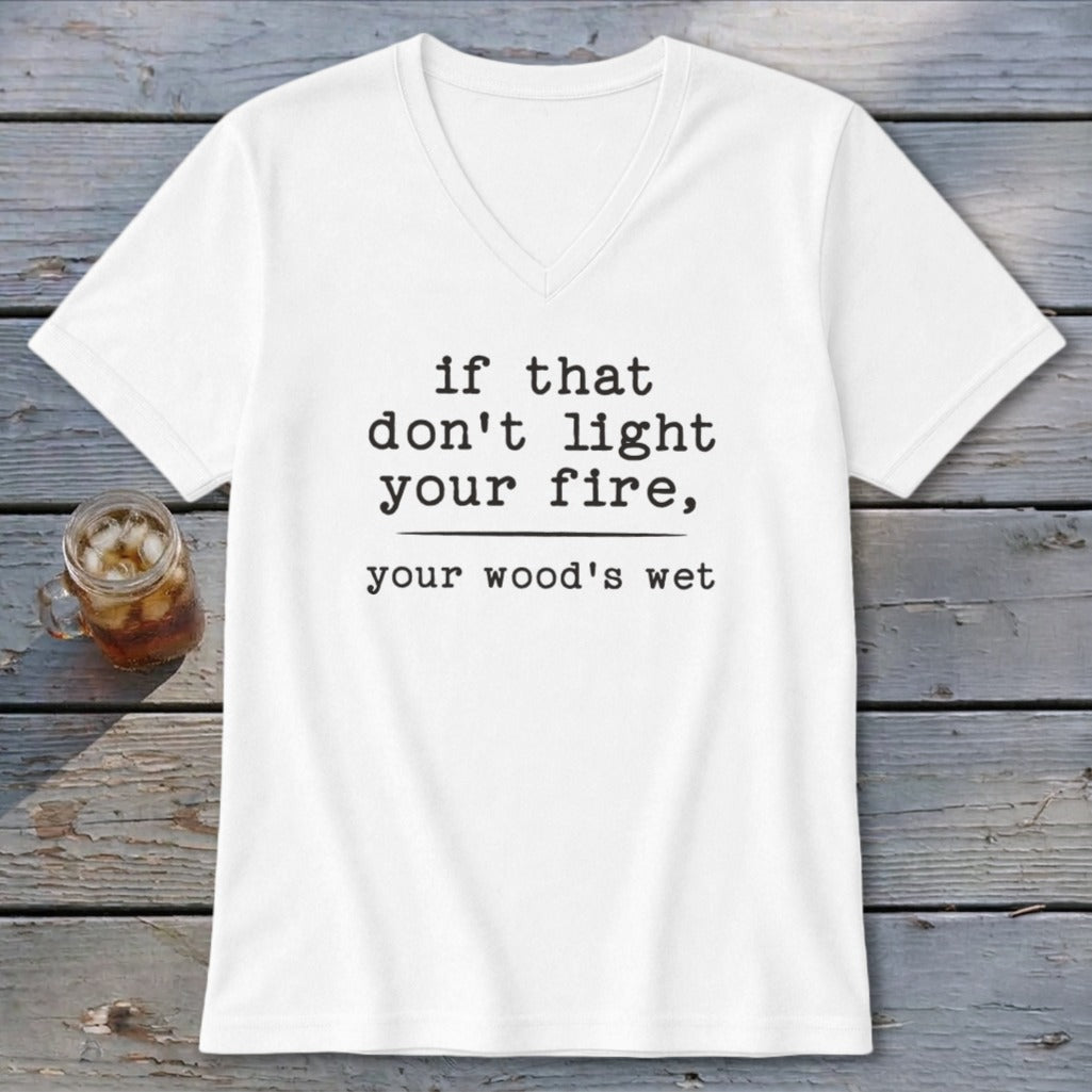 Your Wood's Wet V-neck