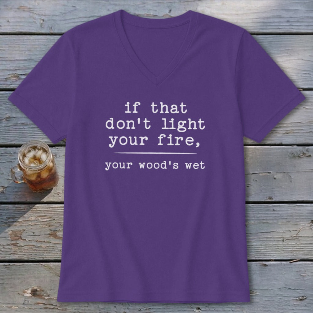 Your Wood's Wet V-neck