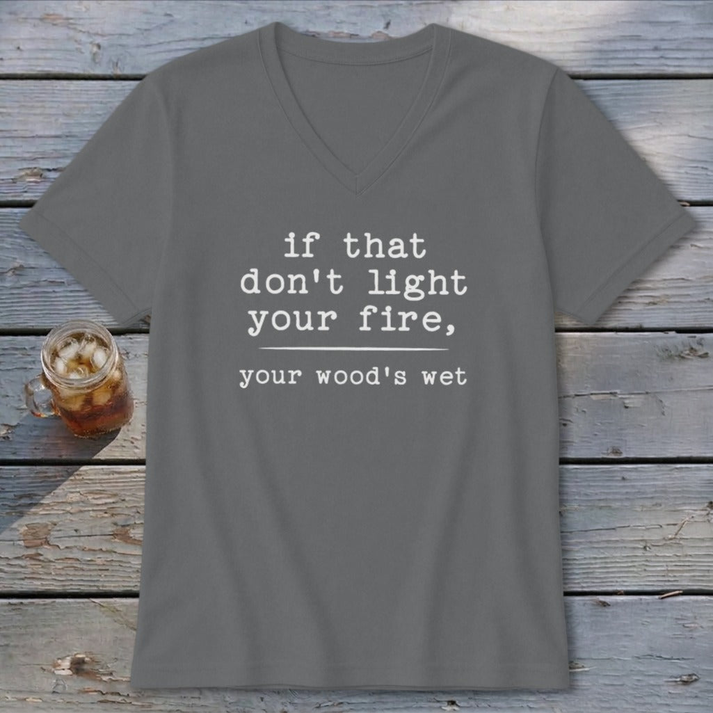 Your Wood's Wet V-neck