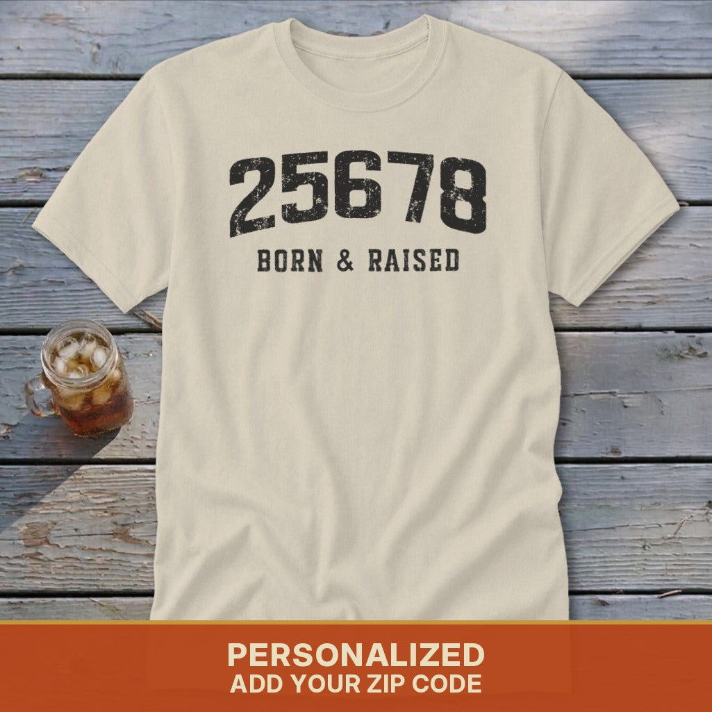 Zip Code Born & Raised Classic Tee