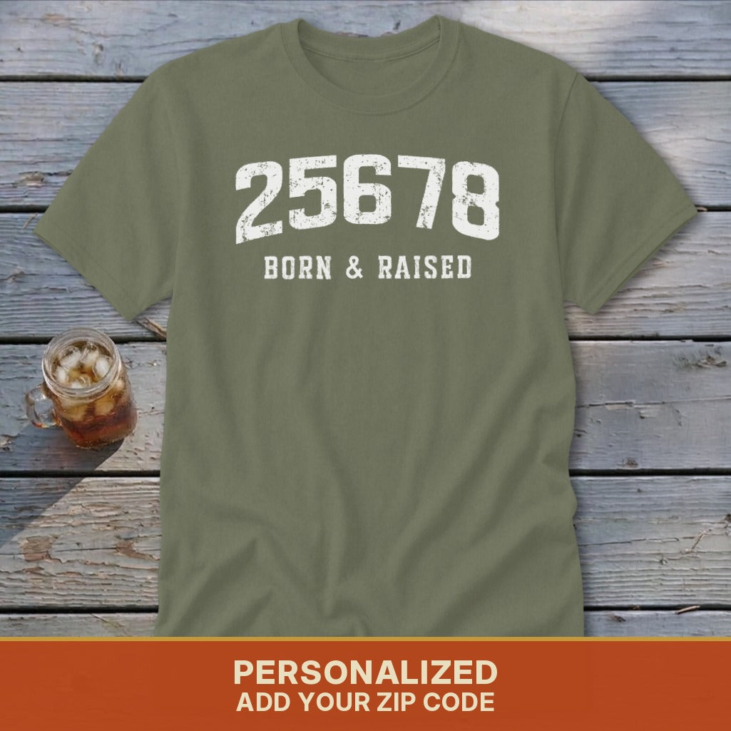 Zip Code Born & Raised Classic Tee