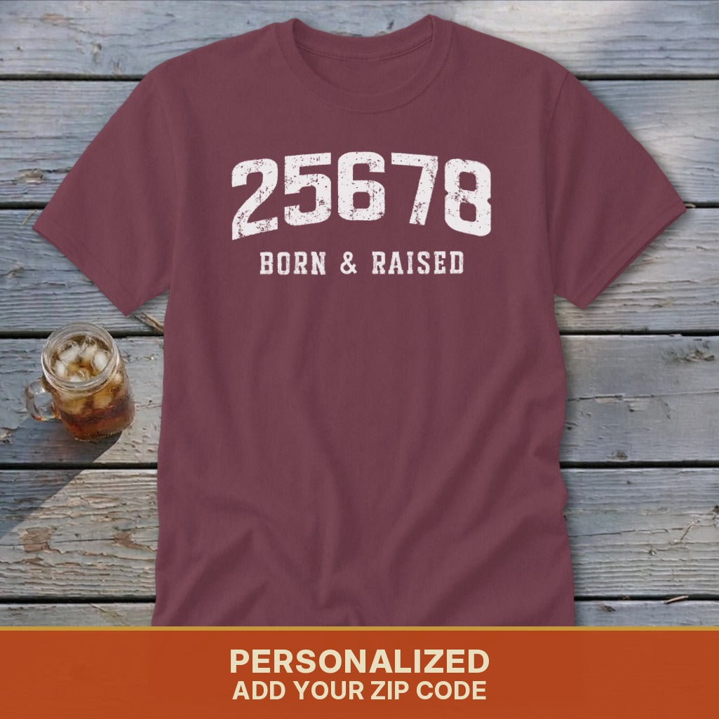 Zip Code Born & Raised Classic Tee