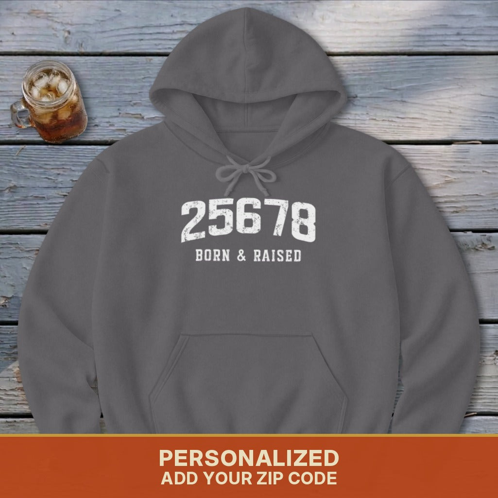 Zip Code Born & Raised Hoodie