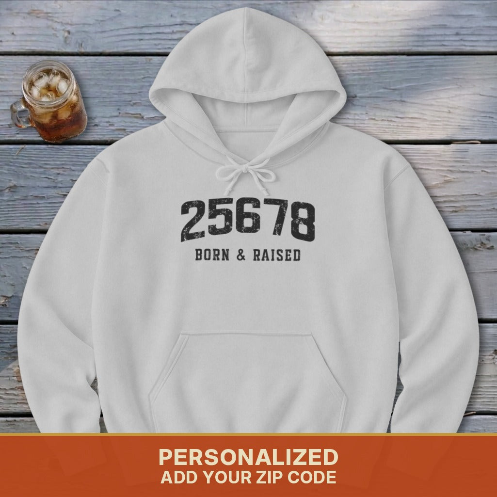 Zip Code Born & Raised Hoodie