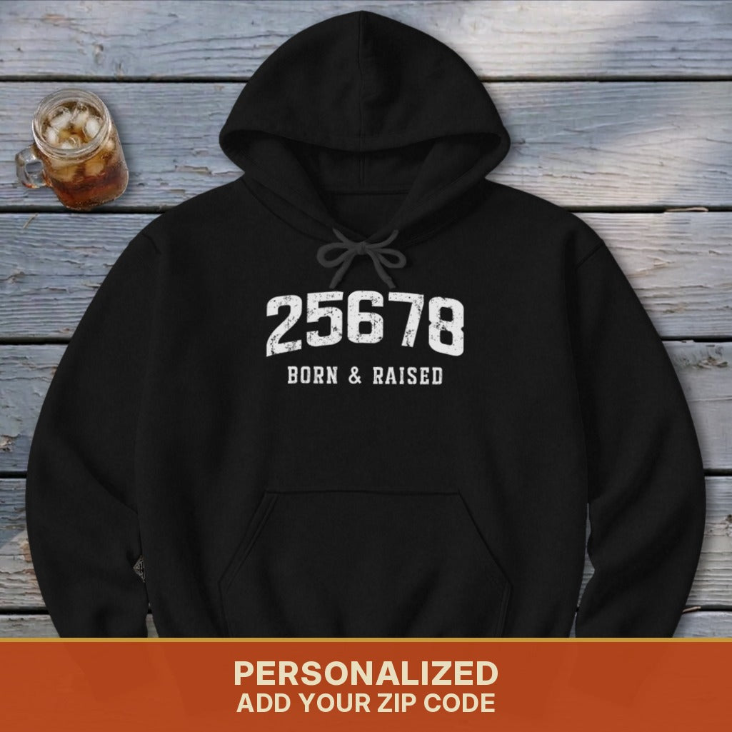 Zip Code Born & Raised Hoodie