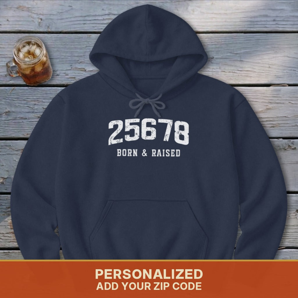 Zip Code Born & Raised Hoodie