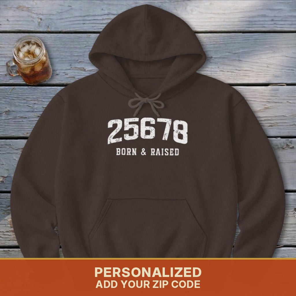 Zip Code Born & Raised Hoodie