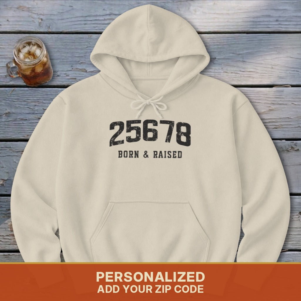 Zip Code Born & Raised Hoodie