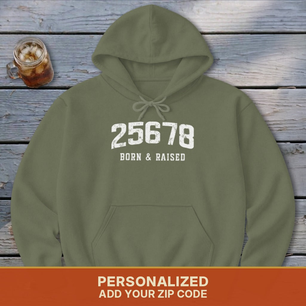 Zip Code Born & Raised Hoodie
