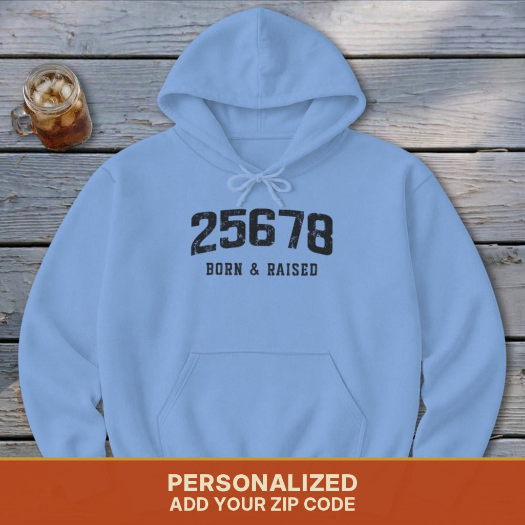 Zip Code Born & Raised Hoodie