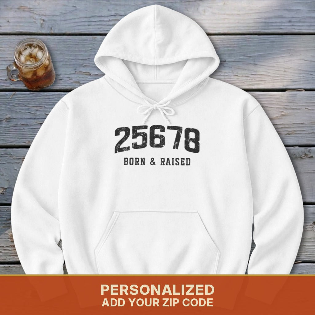 Zip Code Born & Raised Hoodie