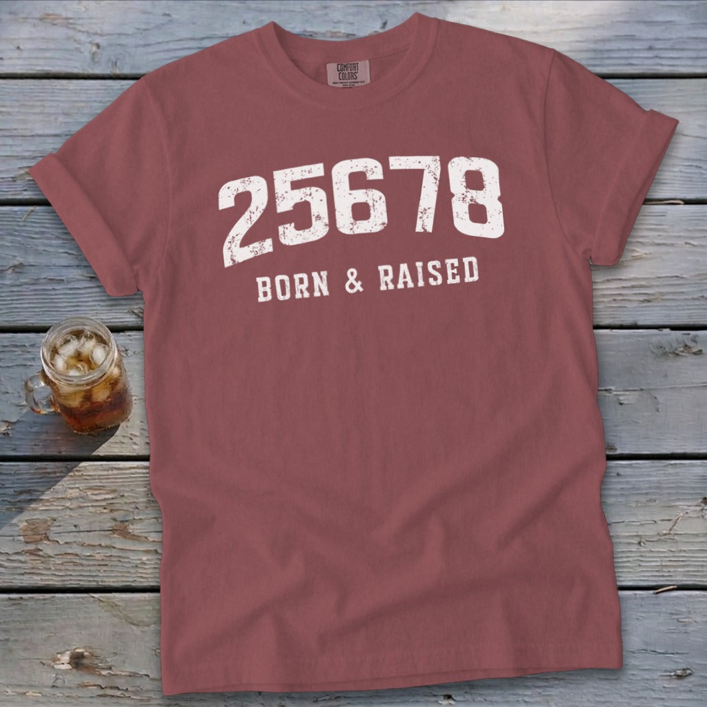 Zip Code Born & Raised Signature Tee