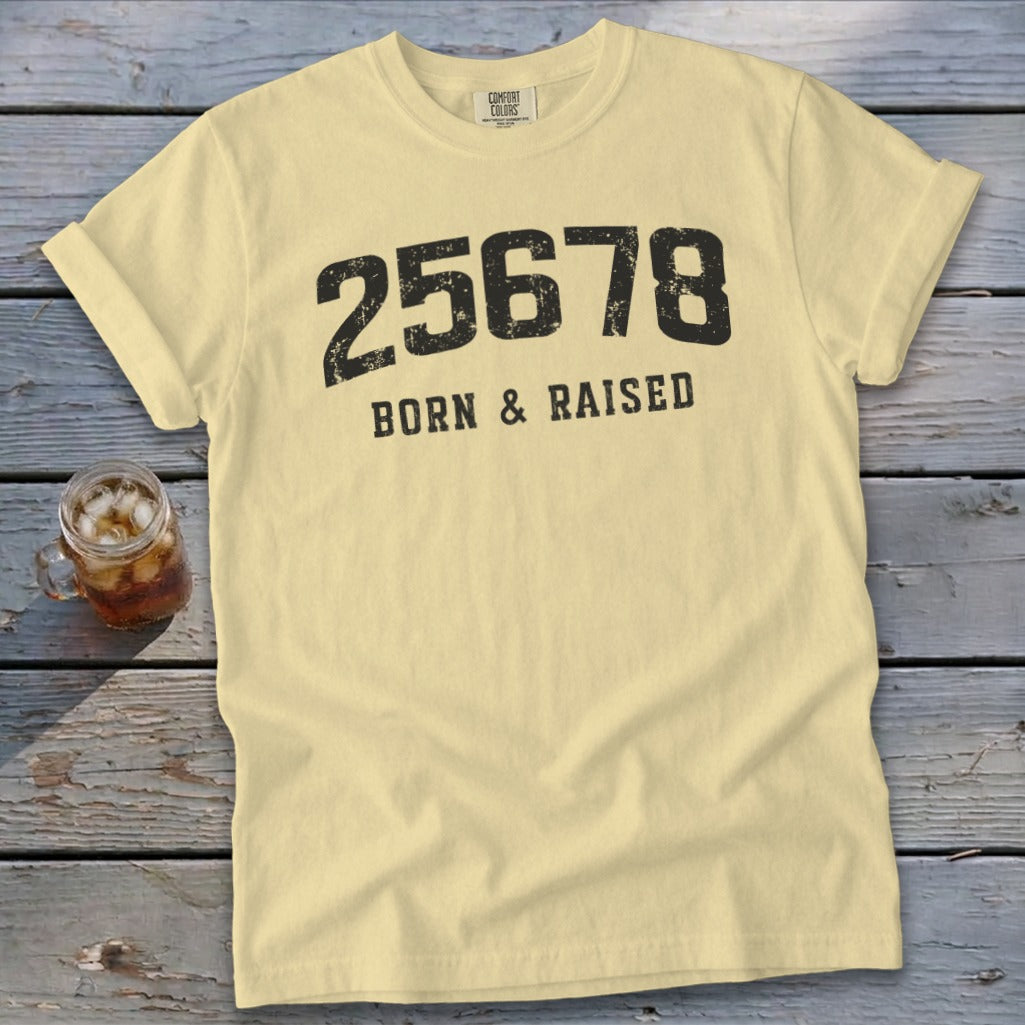 Zip Code Born & Raised Signature Tee