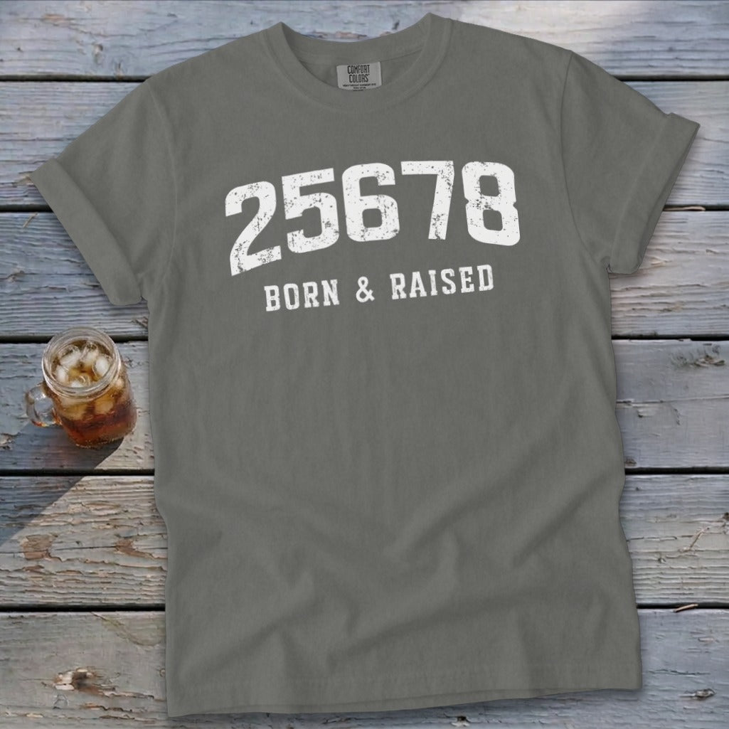 Zip Code Born & Raised Signature Tee