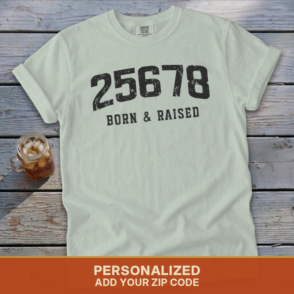Zip Code Born & Raised Signature Tee