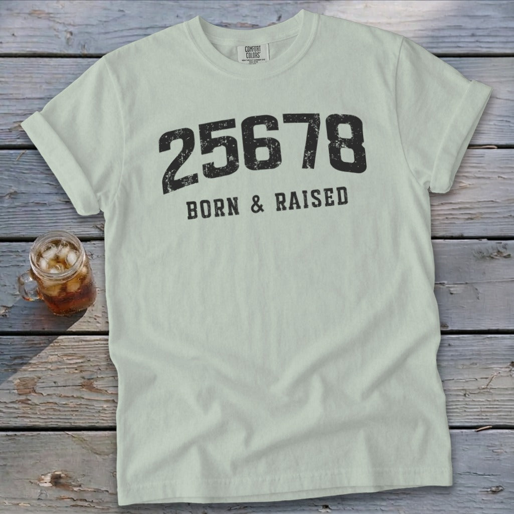 Zip Code Born & Raised Signature Tee