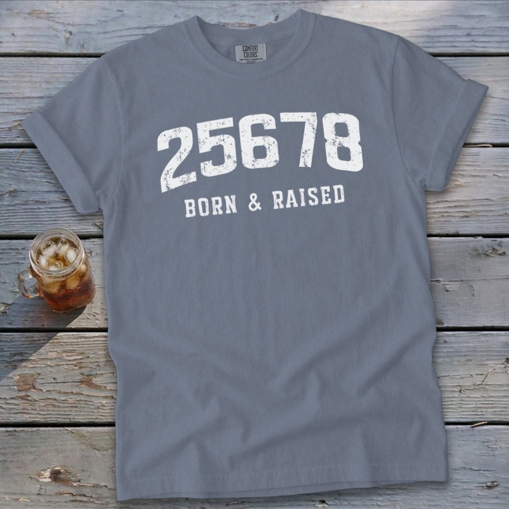 Zip Code Born & Raised Signature Tee
