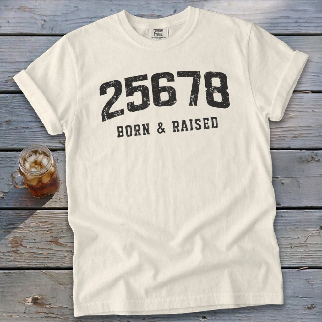 Zip Code Born & Raised Signature Tee