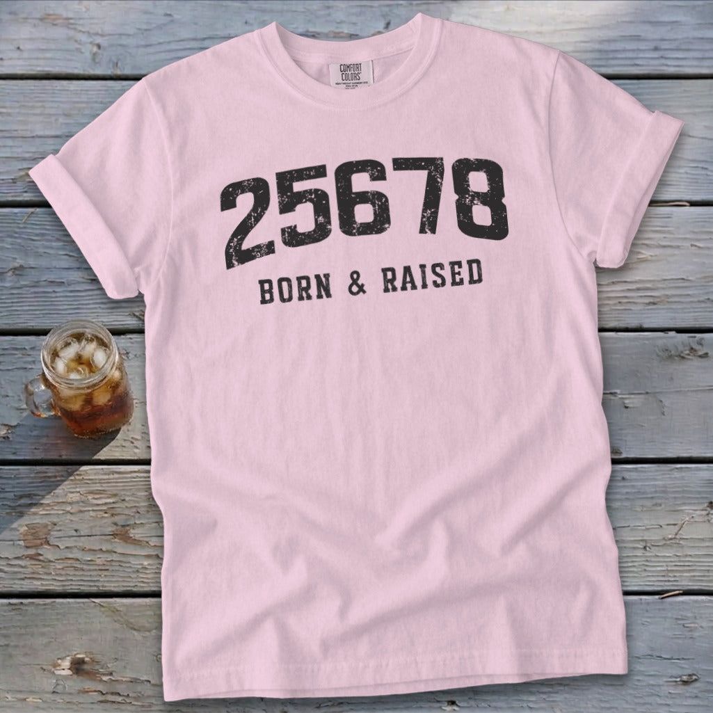 Zip Code Born & Raised Signature Tee