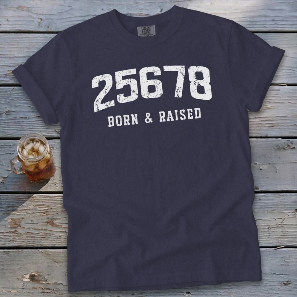 Zip Code Born & Raised Signature Tee