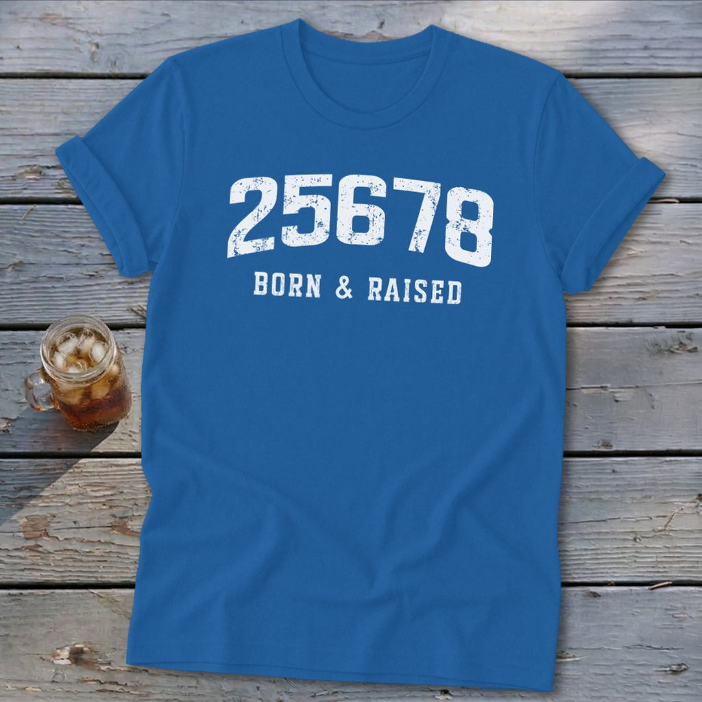 Zip Code Born & Raised Softstyle Tee