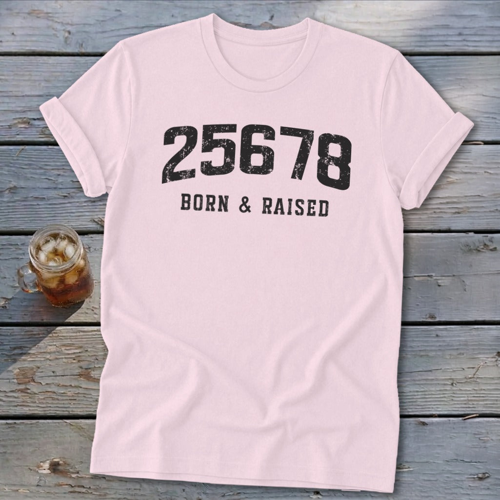 Zip Code Born & Raised Softstyle Tee