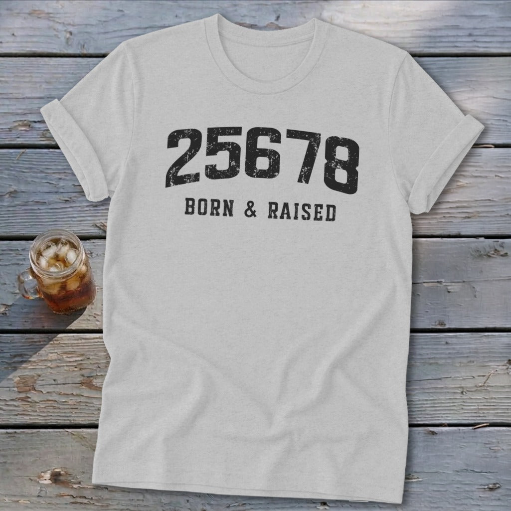Zip Code Born & Raised Softstyle Tee