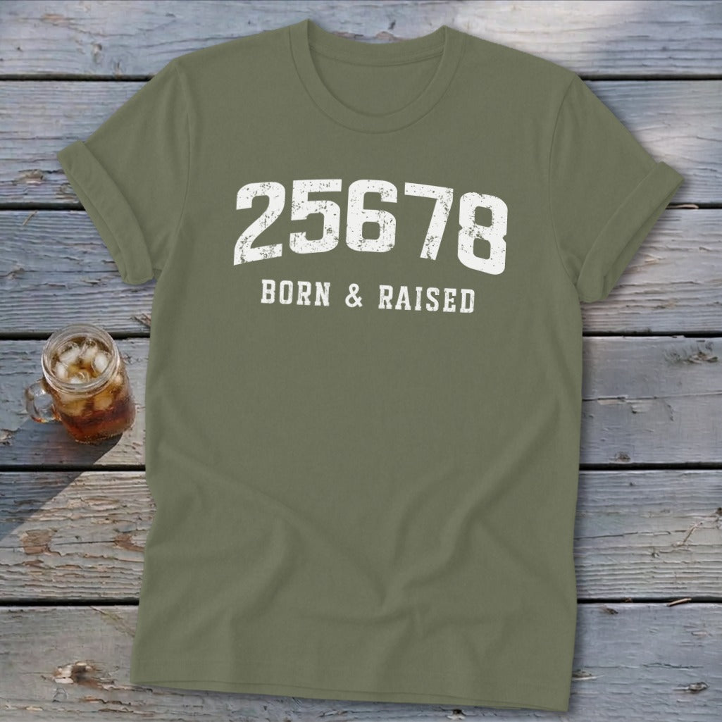 Zip Code Born & Raised Softstyle Tee