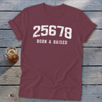 Zip Code Born & Raised Softstyle Tee