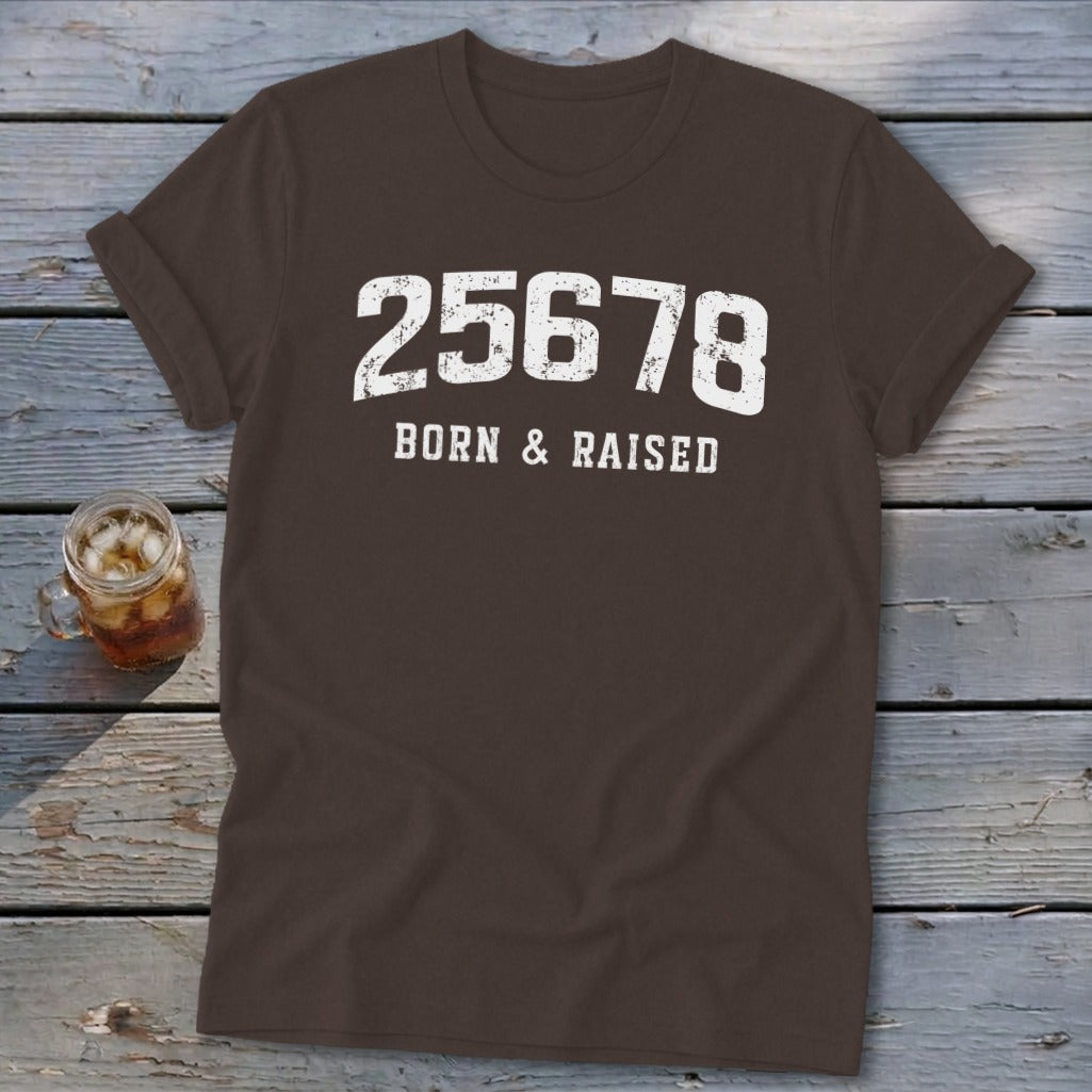 Zip Code Born & Raised Softstyle Tee