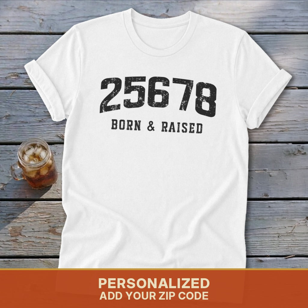 Zip Code Born & Raised Softstyle Tee