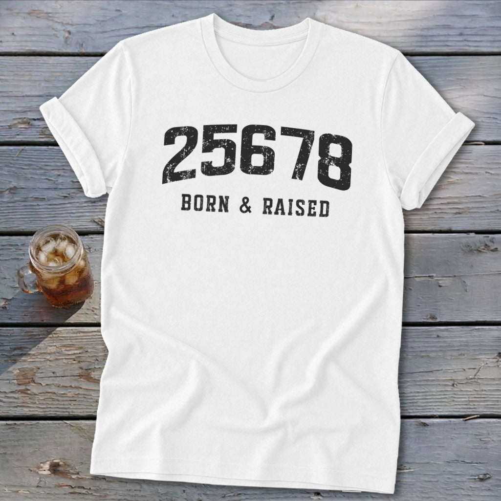 Zip Code Born & Raised Softstyle Tee