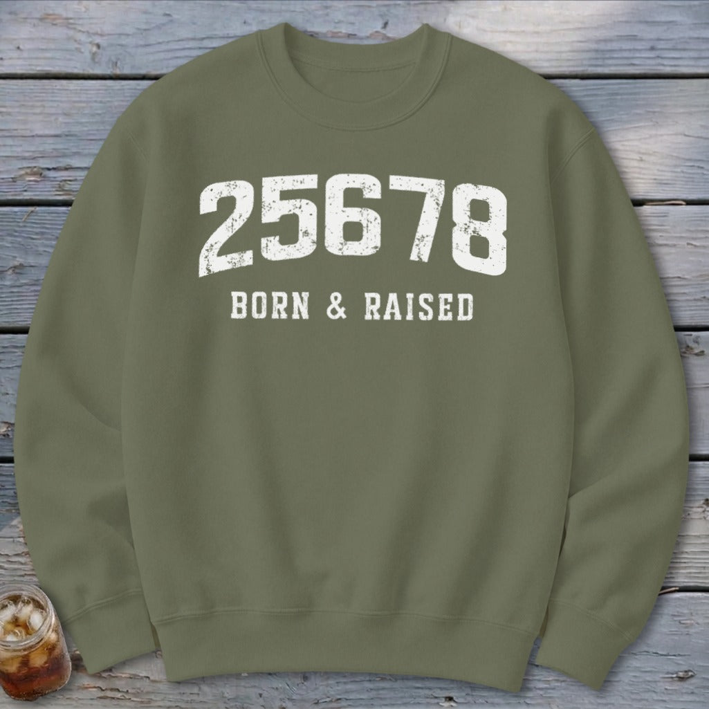 Zip Code Born & Raised Sweatshirt