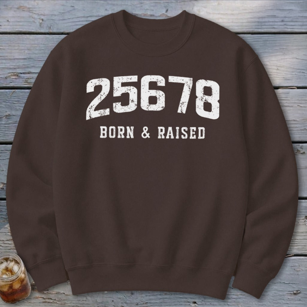 Zip Code Born & Raised Sweatshirt