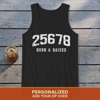 Zip Code Born & Raised Tank Top