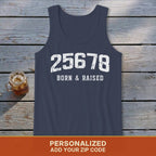 Zip Code Born & Raised Tank Top