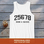 Zip Code Born & Raised Tank Top