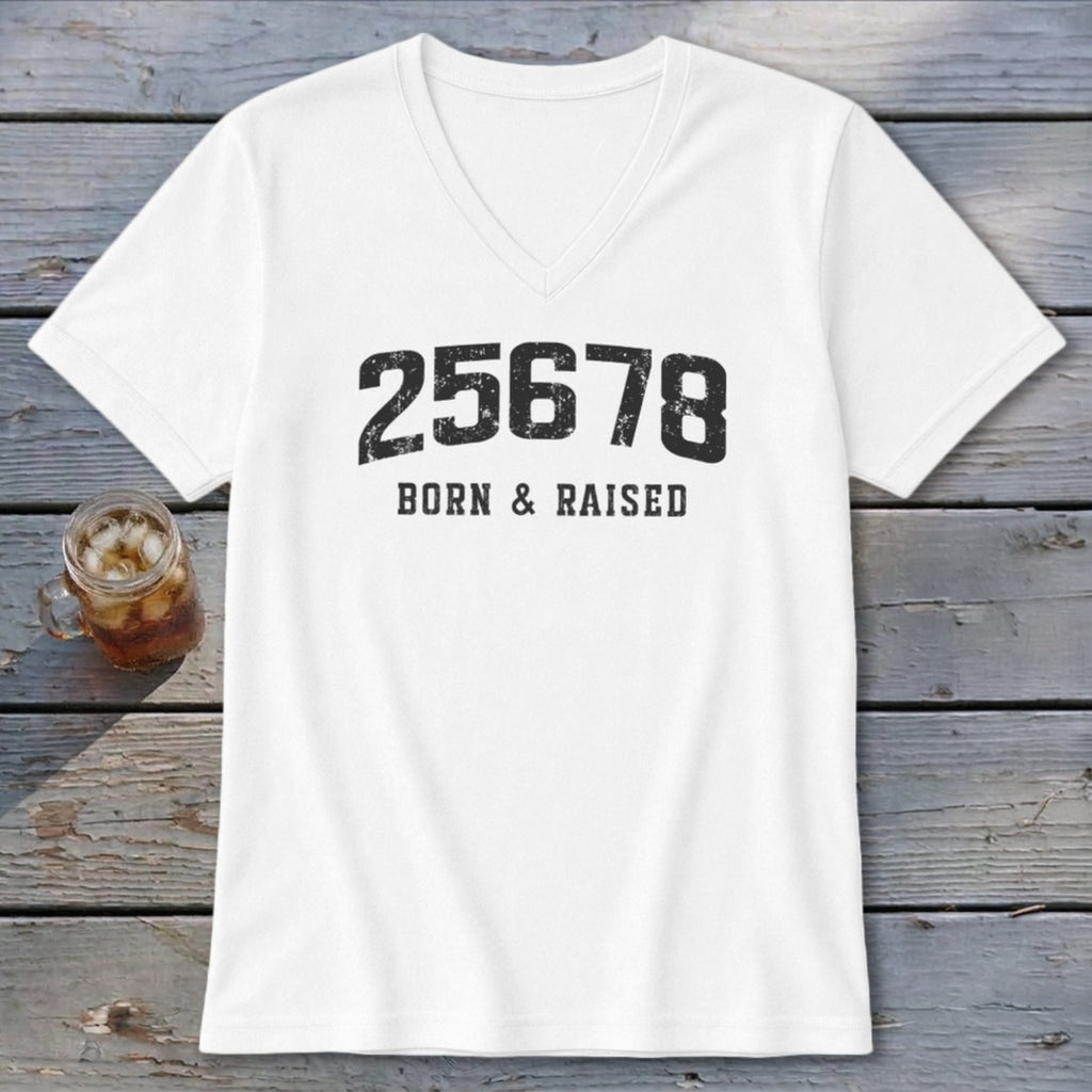 Zip Code Born & Raised V-neck
