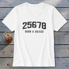 Zip Code Born & Raised V-neck