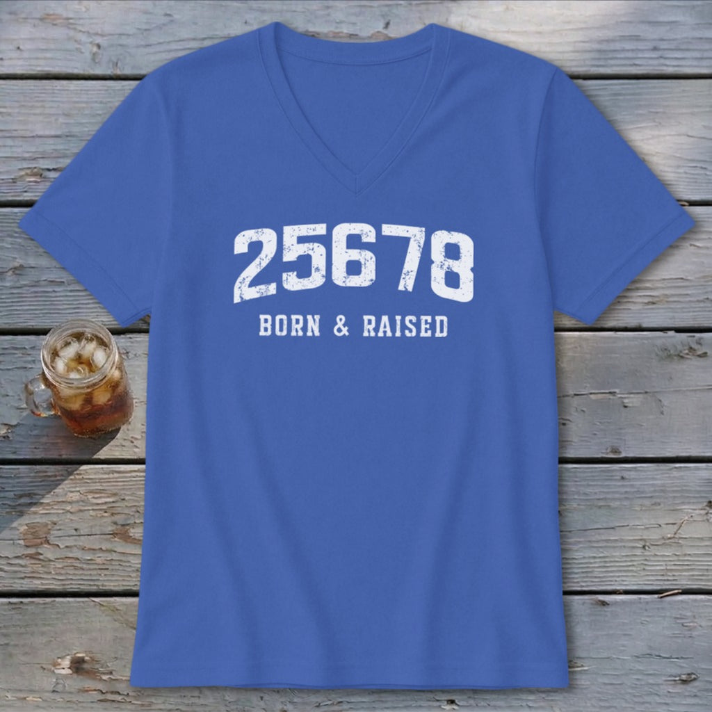 Zip Code Born & Raised V-neck