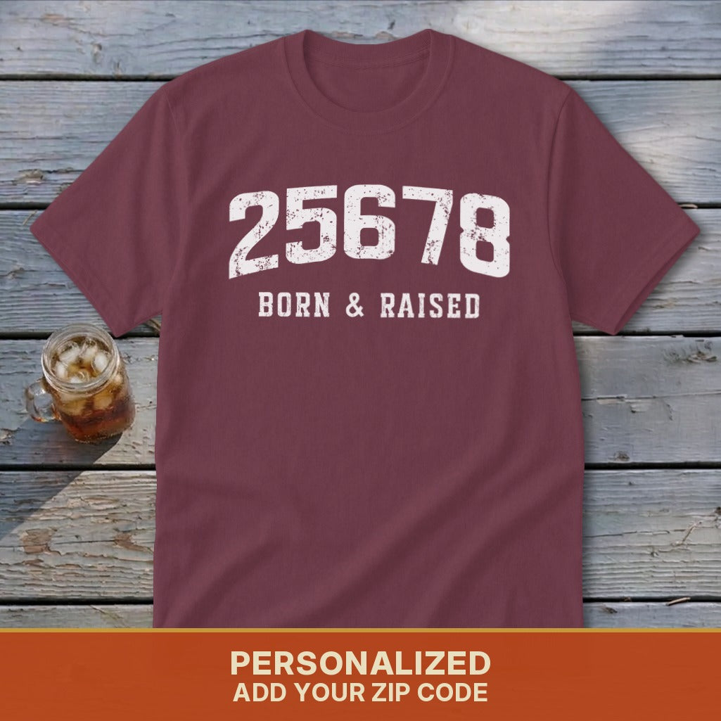 Zip Code Born & Raised Youth Tee